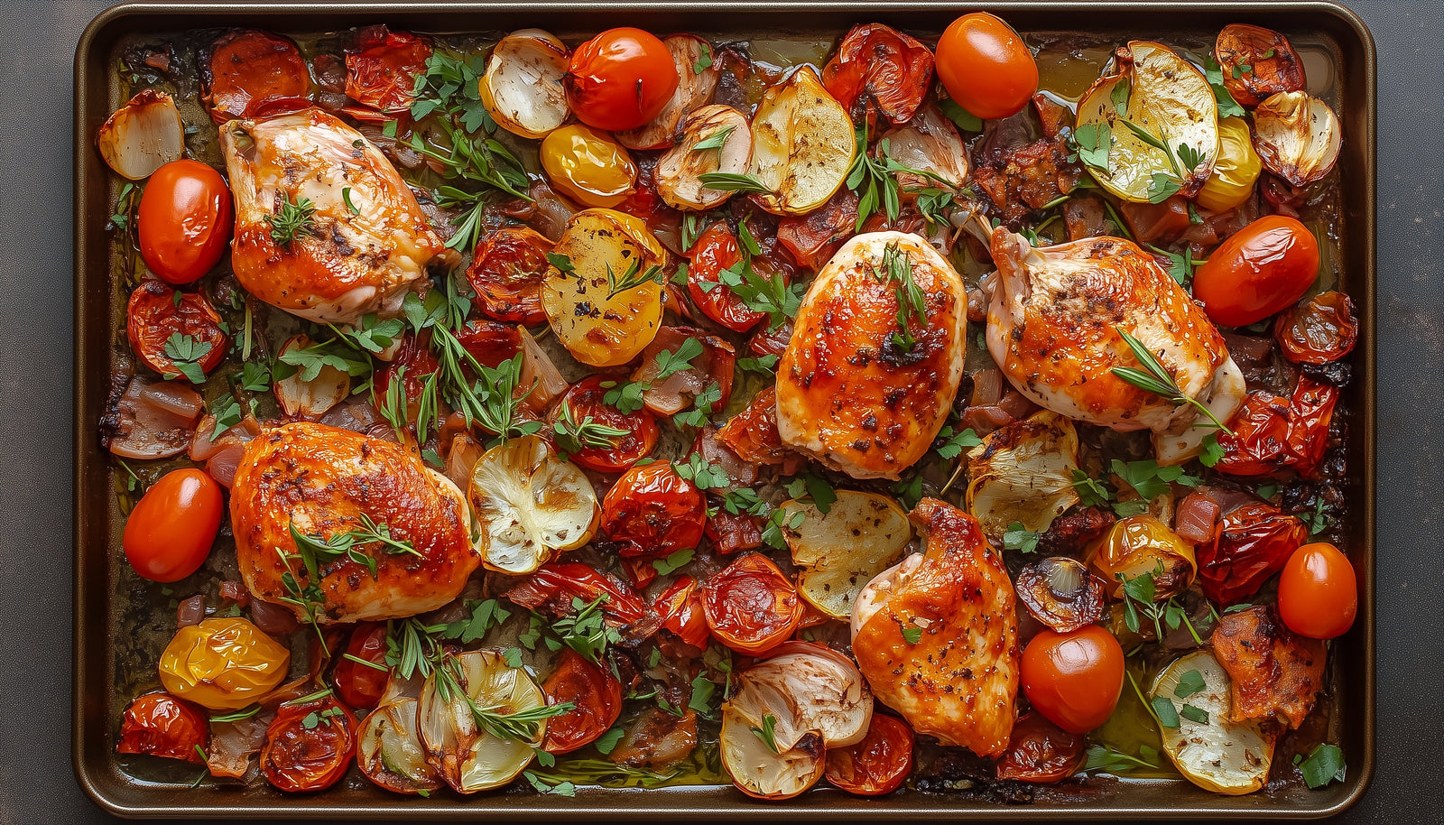 Easy Summer Chicken Thigh Traybake