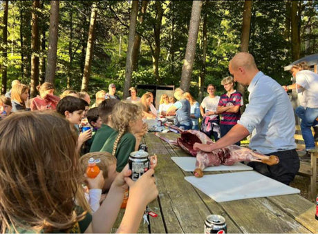 Scouts benefit from a lesson in Butchery