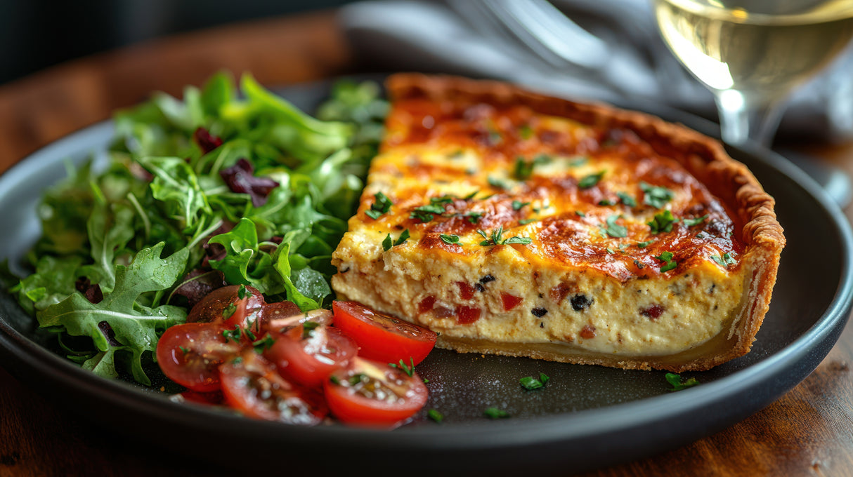 Homemade Roasted Vegetable Quiche (8 inch round)