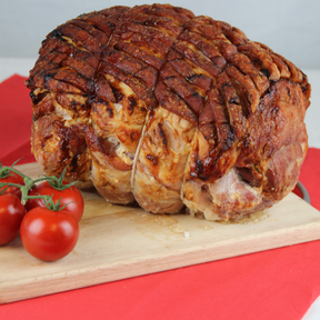 Whole Orange Glazed Cooked Ham Joint 3kg - Turnbull's Northumbrian Food